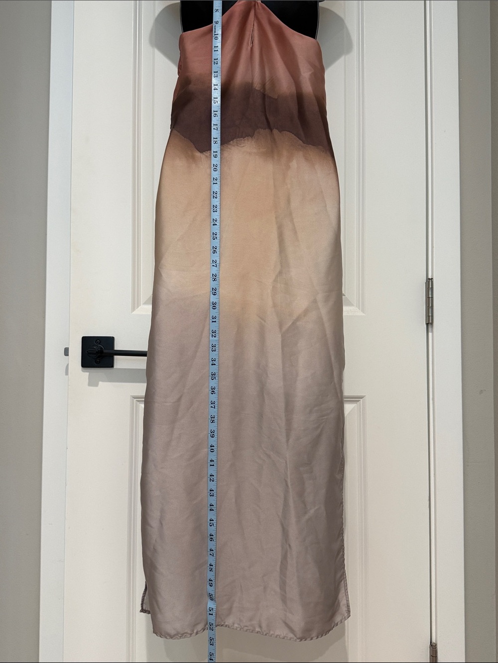 Mango Selection Gradient Watercolor Halter Long Dress - Picture 5 of 10